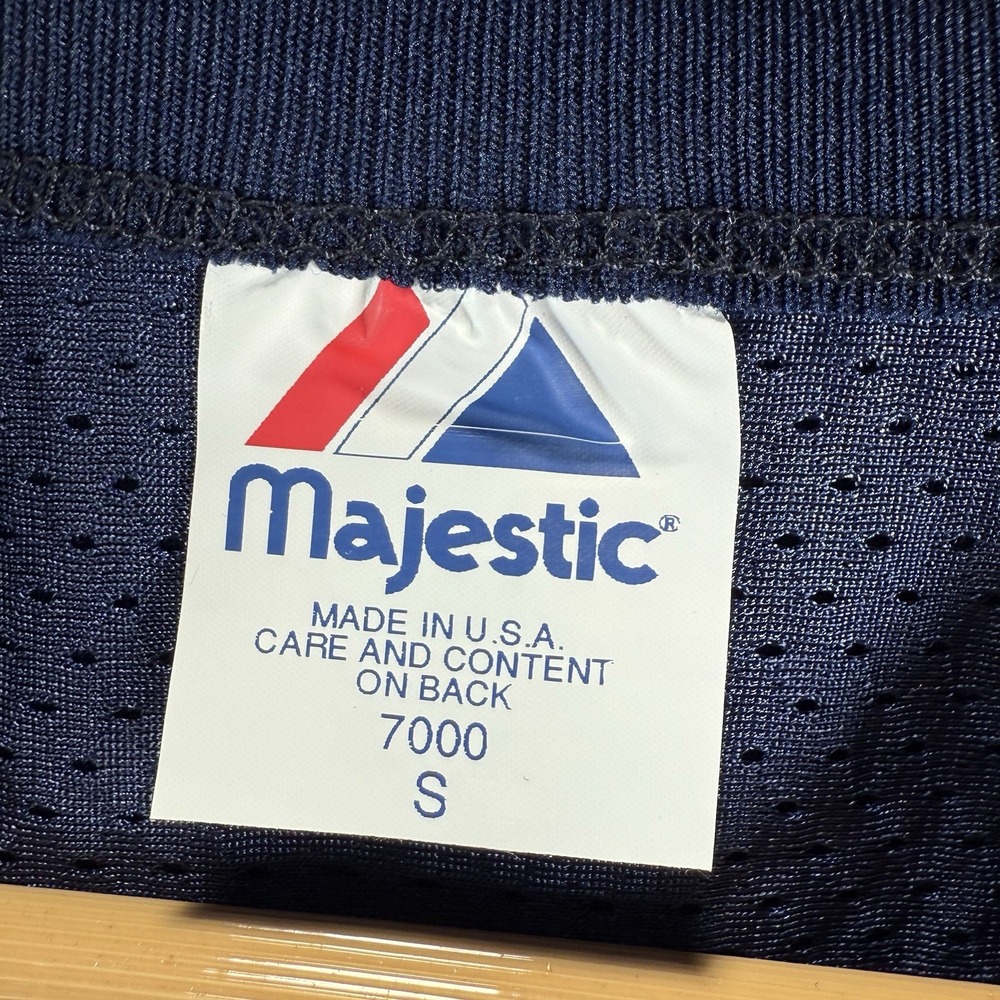 Vintage Majestic Men Blue Athletic Mesh Practice Football Jersey Size Small USA - Picture 3 of 8